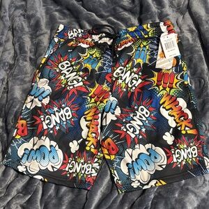 Comic Print Men's Shorts
